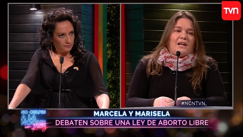  El tenso debate valórico entre Marisela Santibáñez y Marcela Aranda