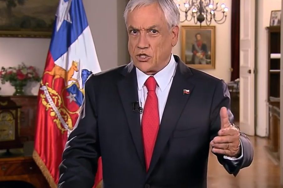  Presidente Piñera da mensaje de fin de año resaltando una nueva reforma a Carabineros y a la PDI