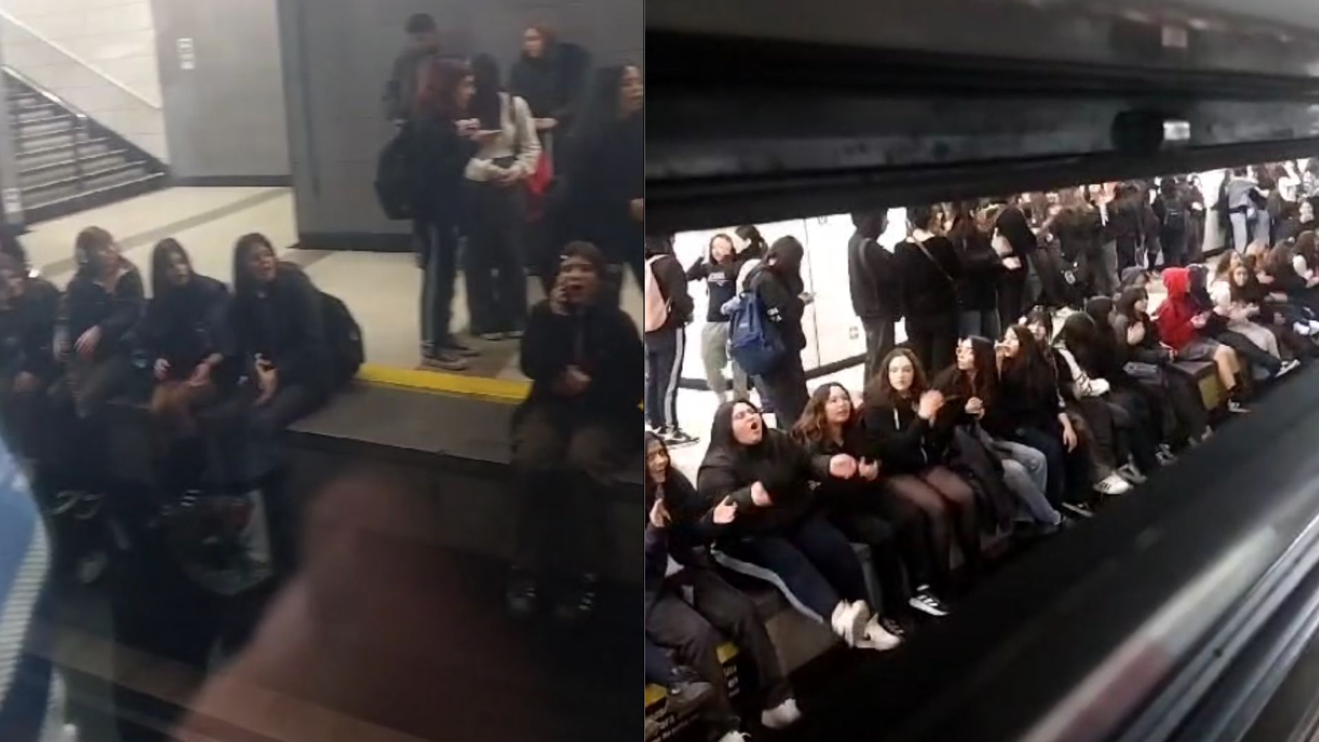 Manifestación estudiantil en Línea 5 provocó suspensión del Metro