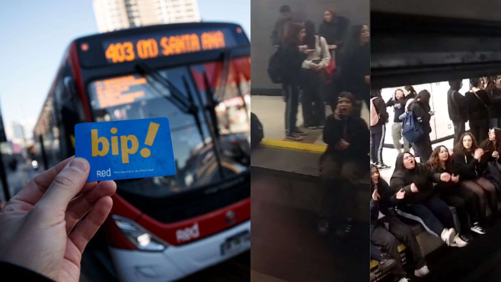 Metro denuncia daños por evasiones de alumnos secundarios tras anuncio de alza de $10 en pasaje