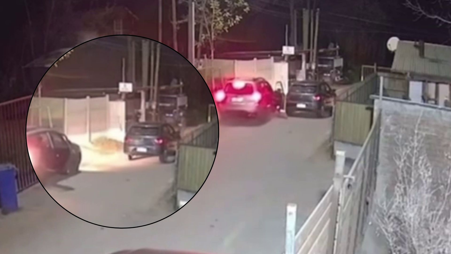 Violento portonazo en Buin: delincuentes chocaron reja