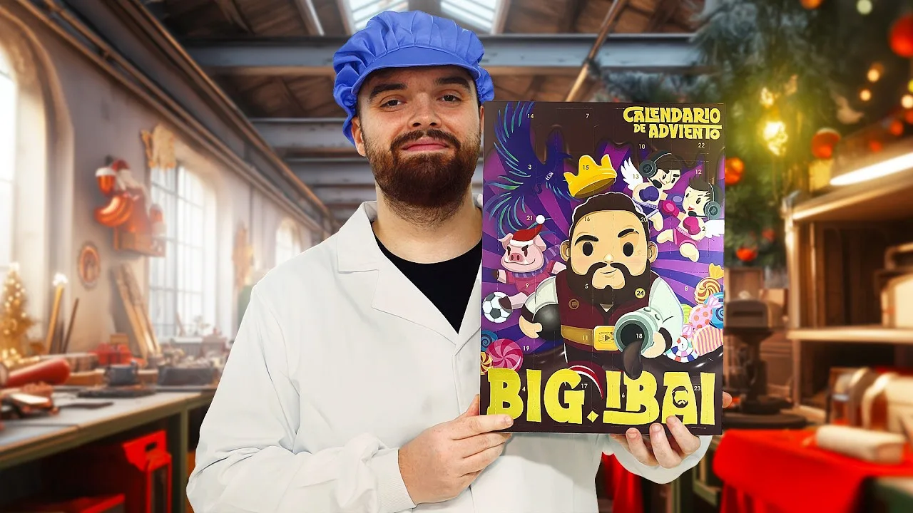 Ibai Llanos sorprende con un calendario de adviento lleno de premios y chocolate personalizado