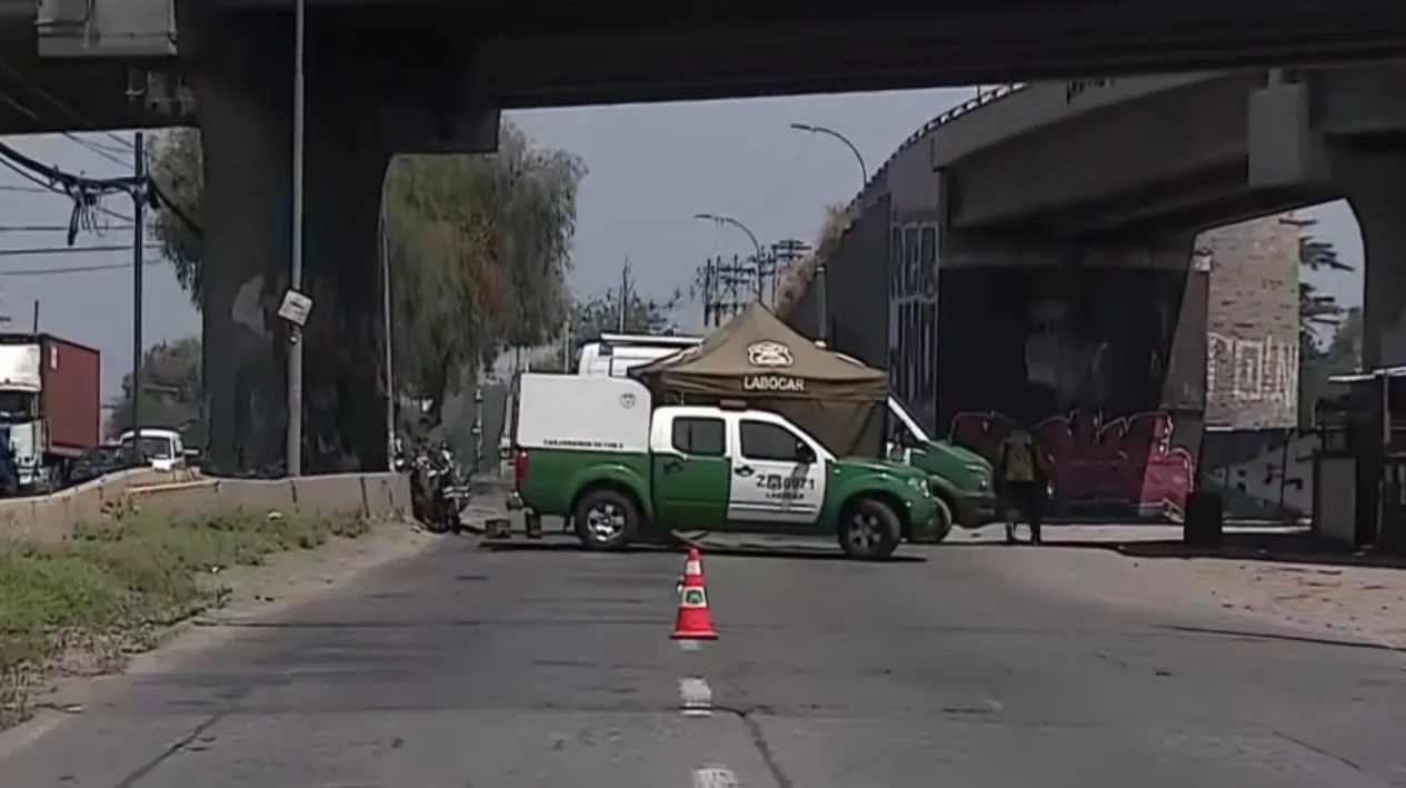 Motociclista fue baleado y posteriormente atropellado en Maipú