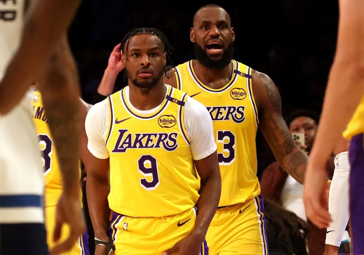 LeBron y Bronny James hacen historia en la NBA mientras resurge el debate sobre nepotismo