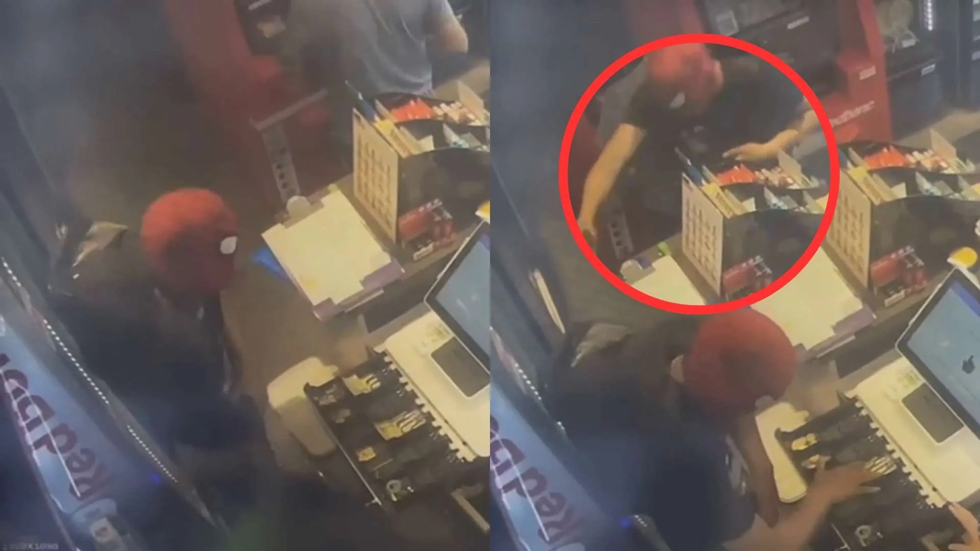 VIDEO: Hombre con máscara de Spider-Man fue detenido tras asaltar servicentro en Lo Espejo