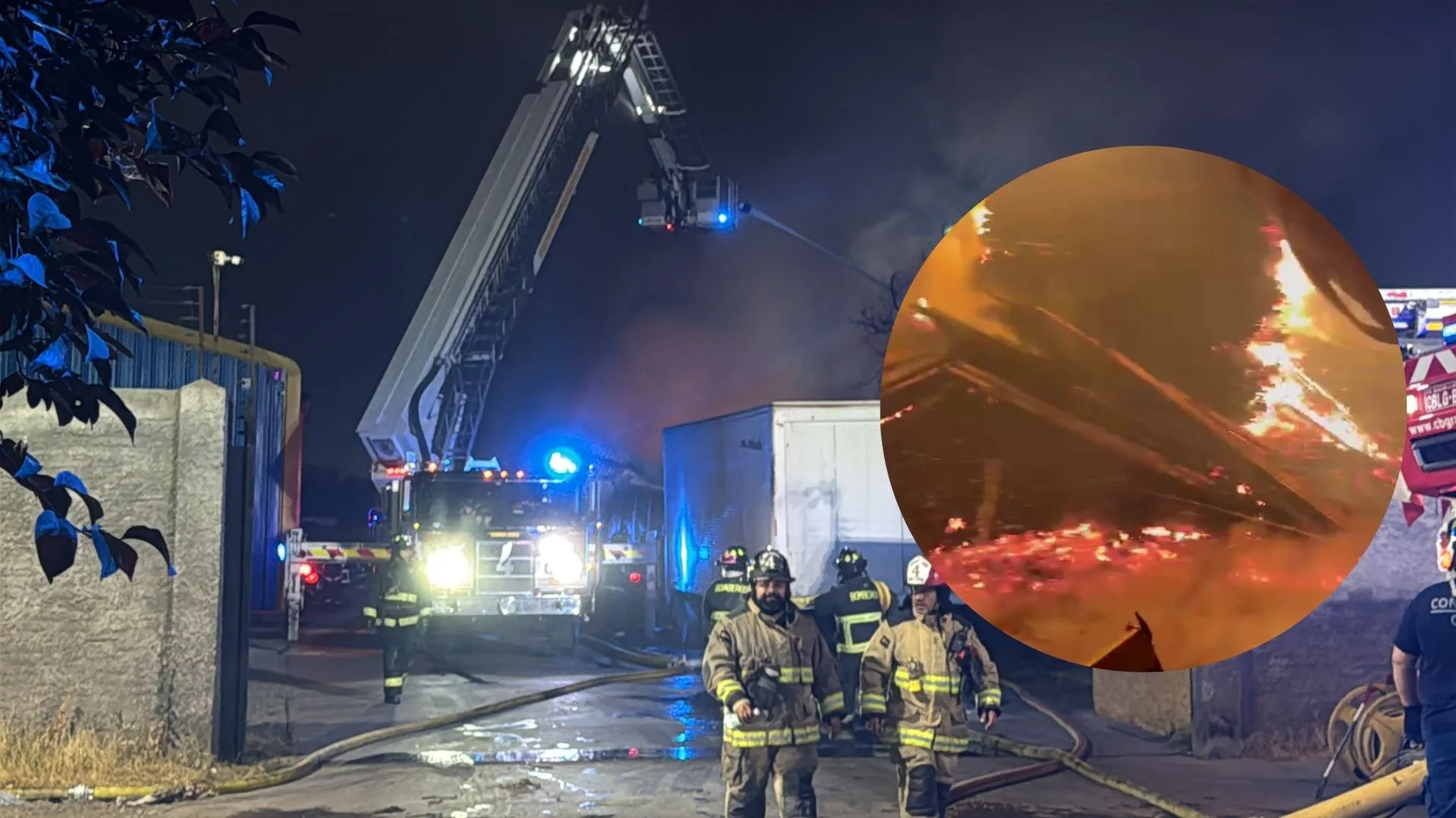 Incendio en La Pintana: Dos bodegas destruidas y pérdidas por mil millones de pesos