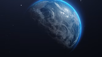 Imagen conceptual de un super-Tierra en una órbita exterior